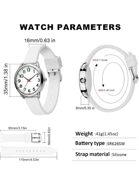 Stylish Women\'s Waterproof Watch with Easy-to-Read Numeral Dial & Silicone Strap main image 4